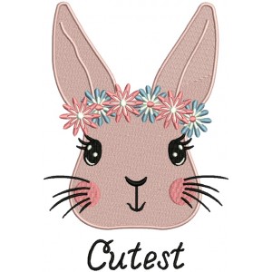 The Cutest Bunny Filled Machine Embroidery Design Digitized Pattern